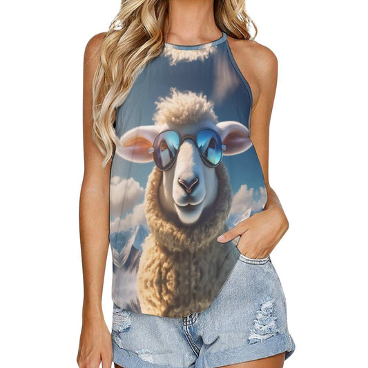 Women's Swaggy Lamb Round Neck Vest Tank