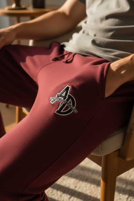 VEGAN " Animal Defender" Embroidered Unisex fleece sweat pants