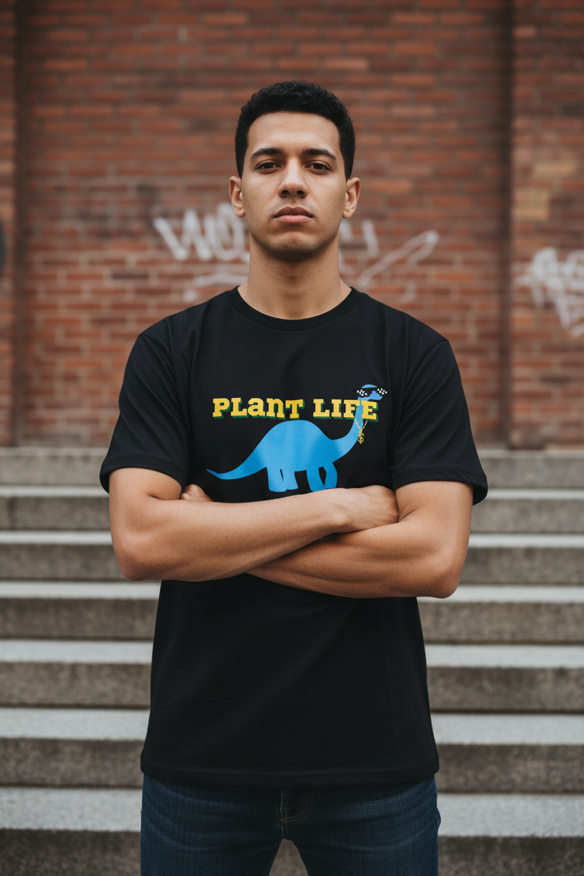 Black Plant Life Tee