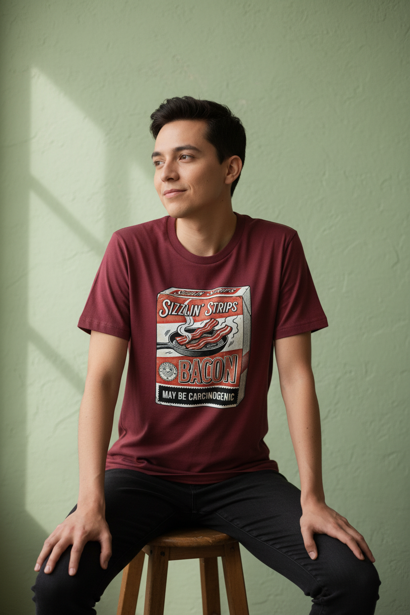 Burgundy - Seated Relaxed