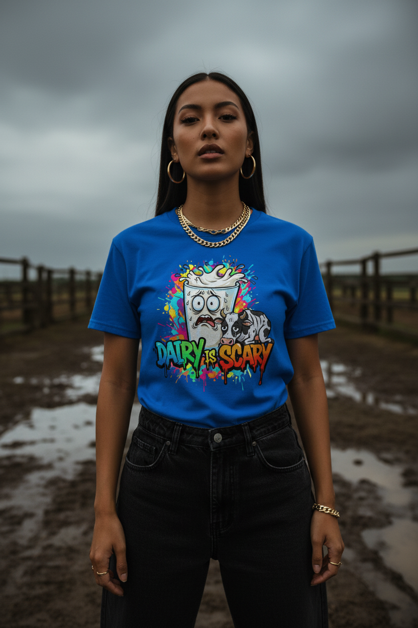 Vegan " Dairy Is Scary " Unisex classic t-Shirt