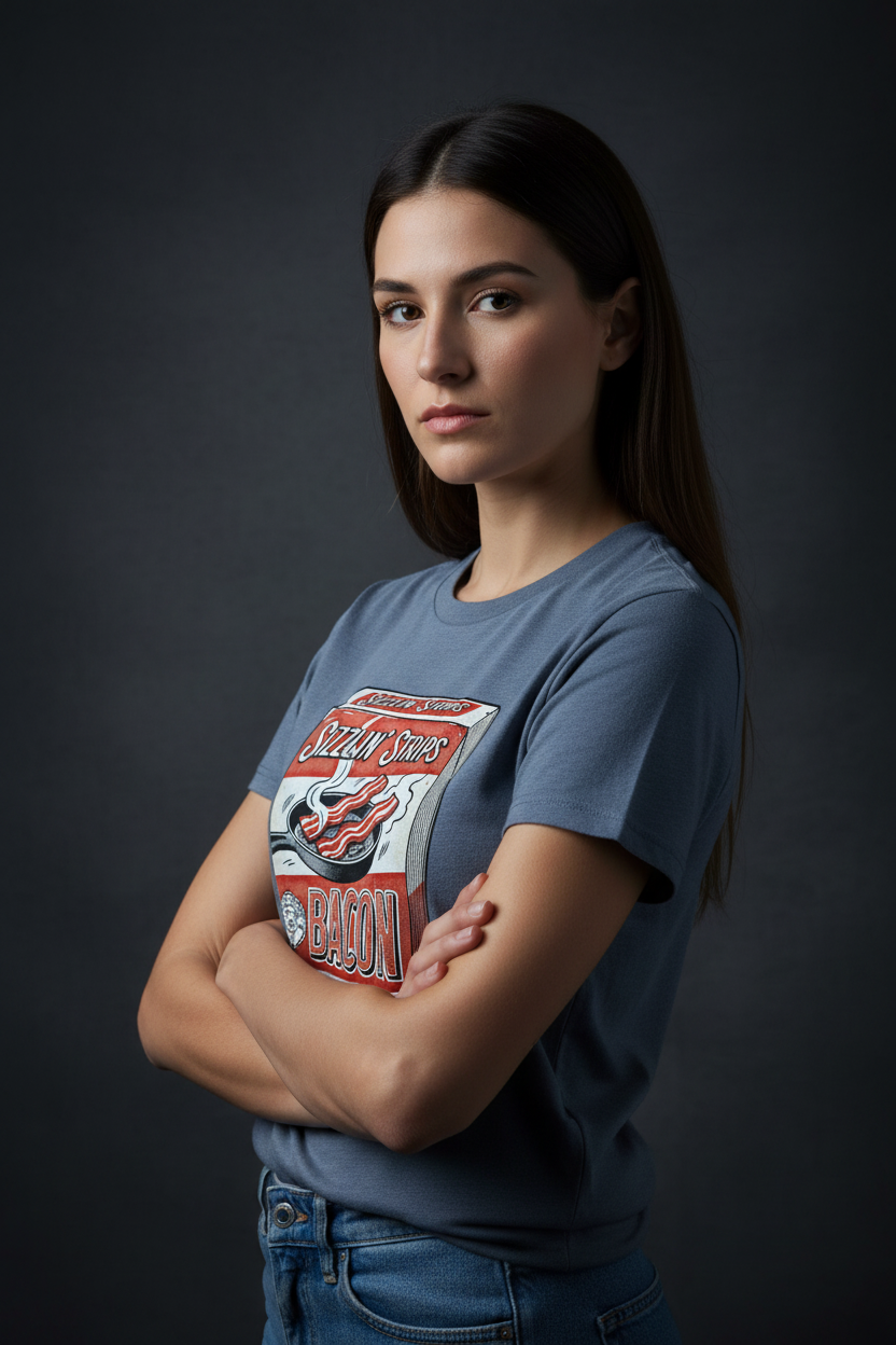 Dark Heather Blue Mockup