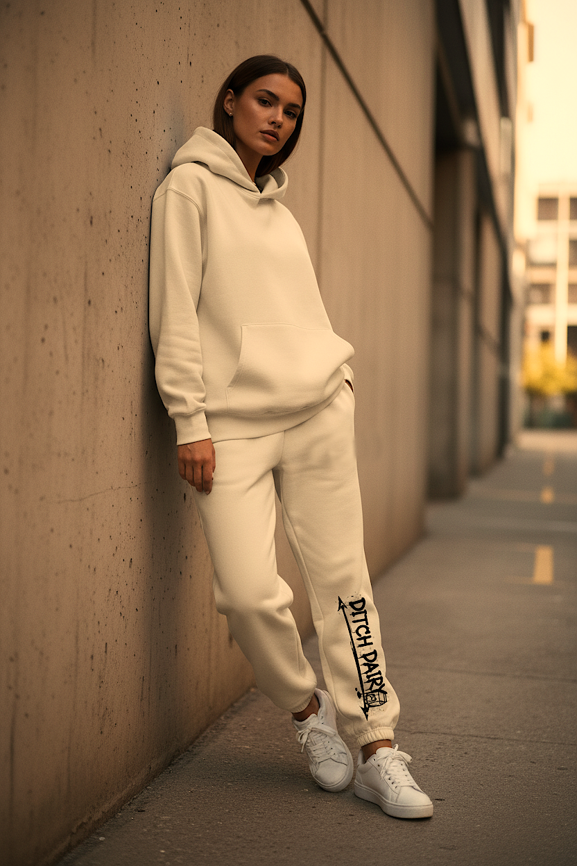 Vegan " Ditch Dairy " Heavyweight Unisex sweatpants