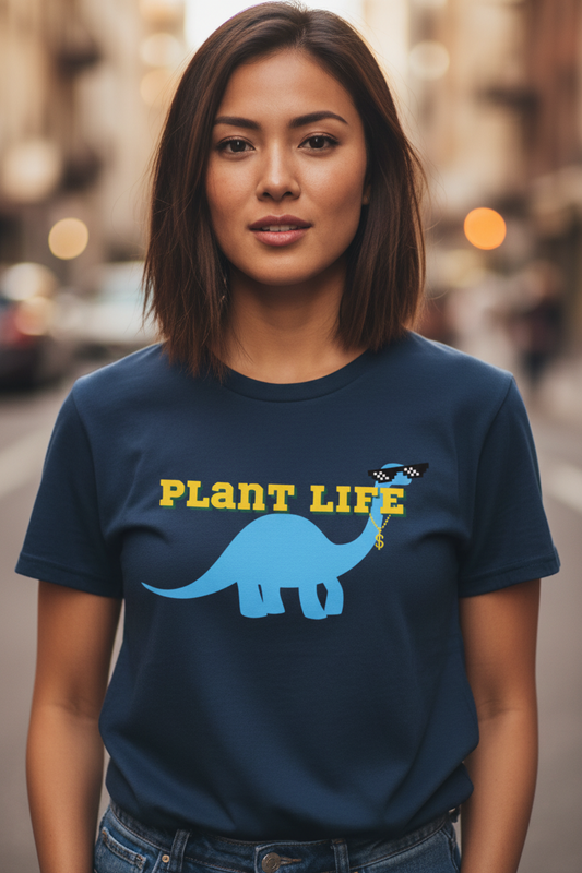 VEGAN " PLANT LIFE " Unisex organic cotton t-shirt
