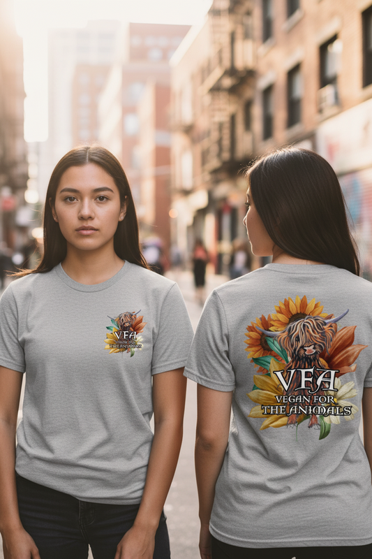 VEGAN For The Animals Unisex organic cotton t-shirt