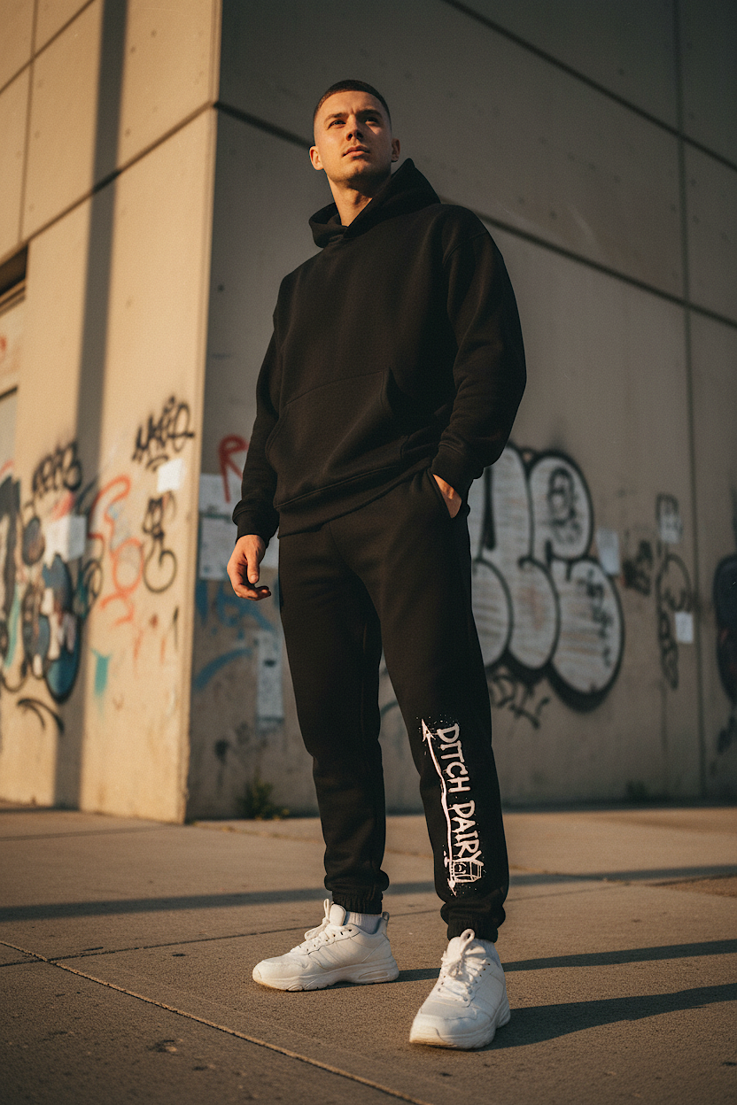 Vegan " Ditch Dairy " Heavyweight Unisex sweatpants