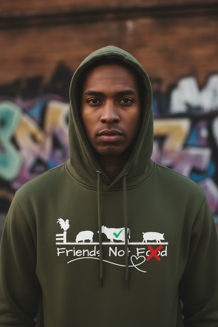 Military Green Hoodie Mockup