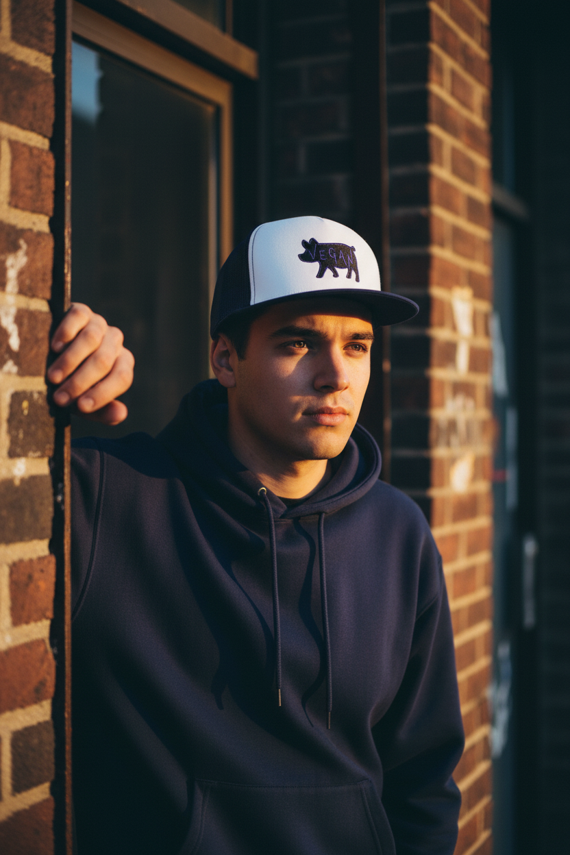 Navy Trucker Cap