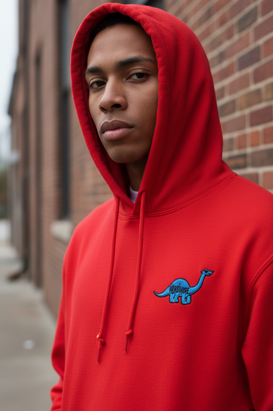 VEGAN "Herbivore" Embroidered Unisex Hoodie