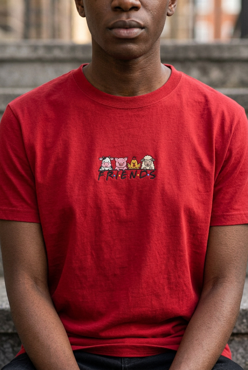 Red model mockup