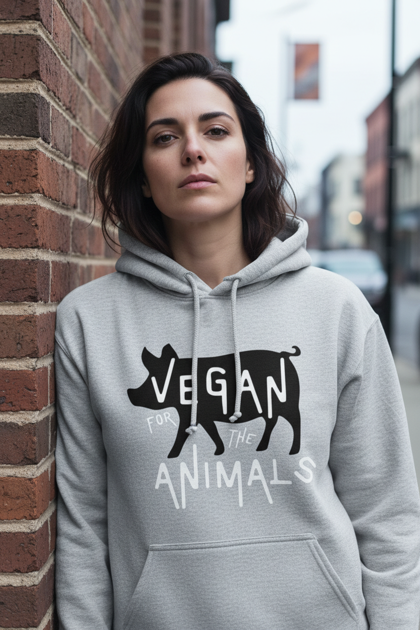 Sport Grey Hoodie Model