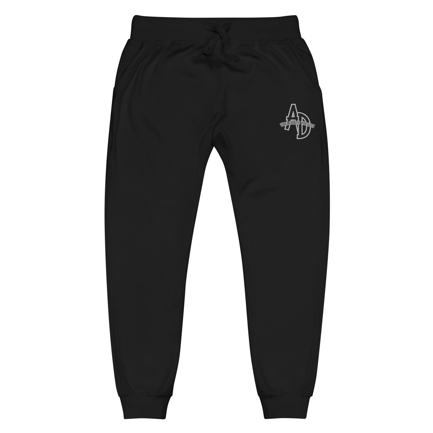 VEGAN " Animal Defender" Embroidered Unisex fleece sweat pants