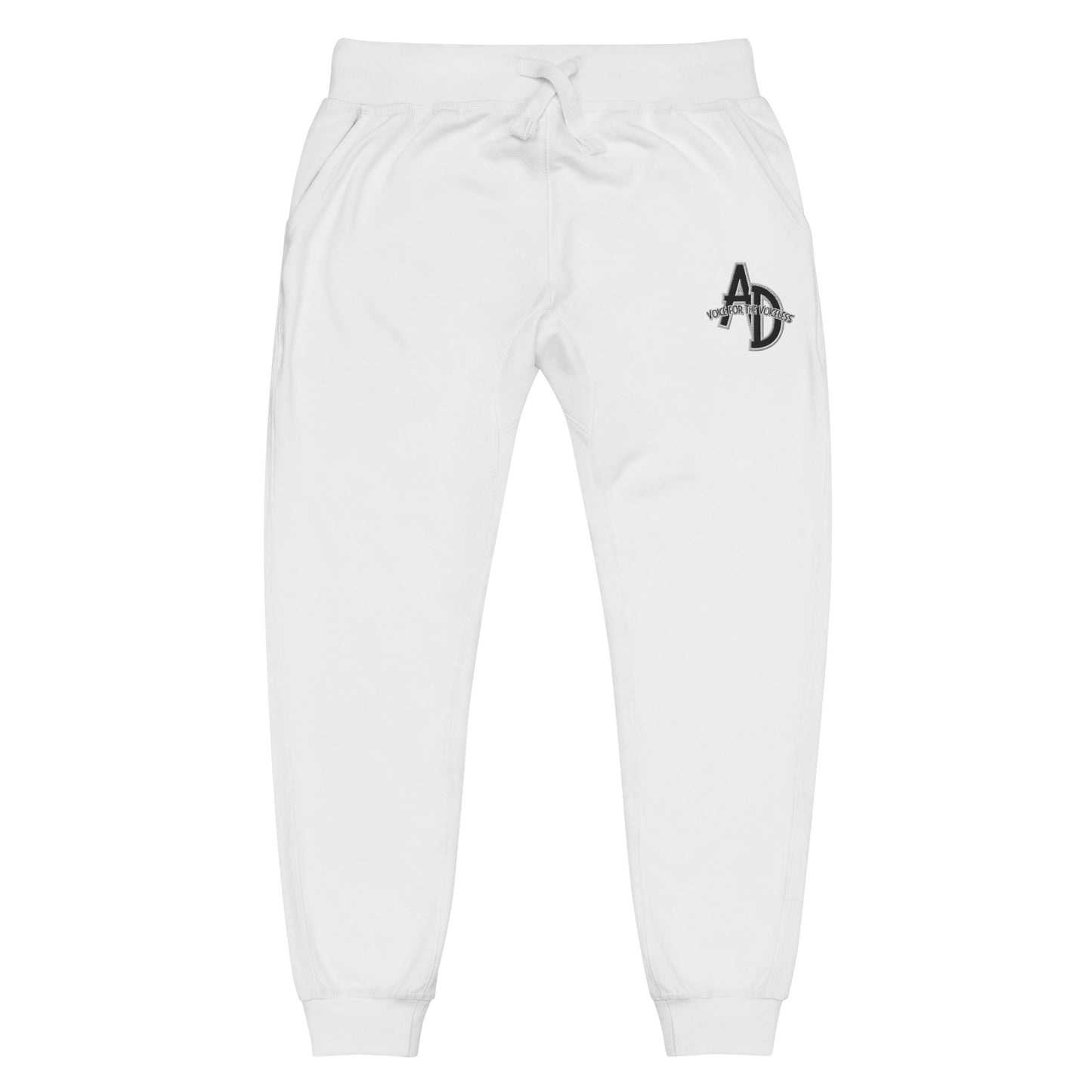 VEGAN " Animal Defender" Embroidered Unisex fleece sweat pants