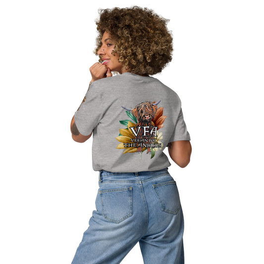 VEGAN For The Animals Unisex organic cotton t-shirt