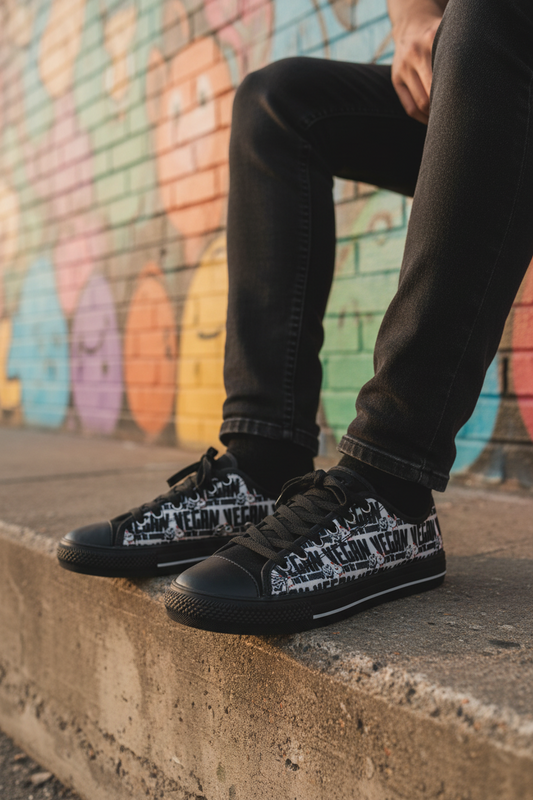 VEGAN For The Animals Low Top Canvas Shoes
