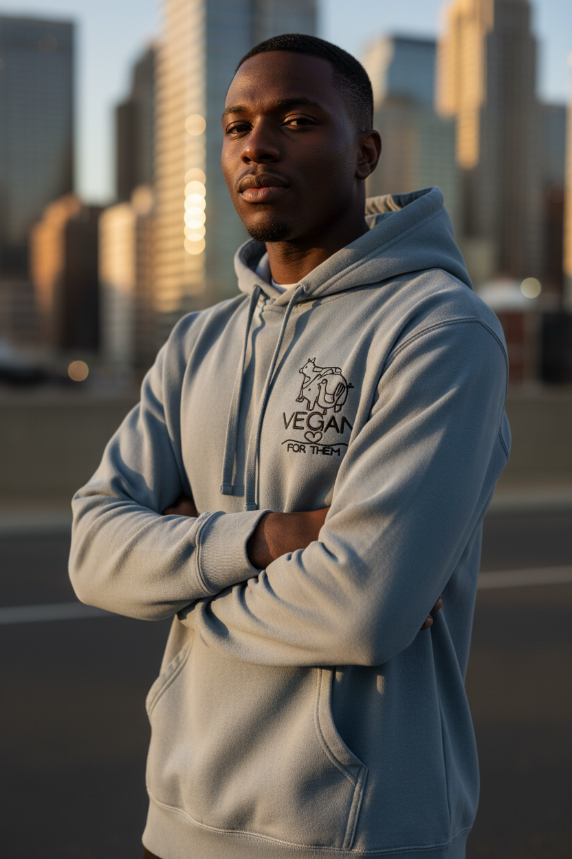 VEGAN For Them Unisex Pigment-Dyed Hoodie