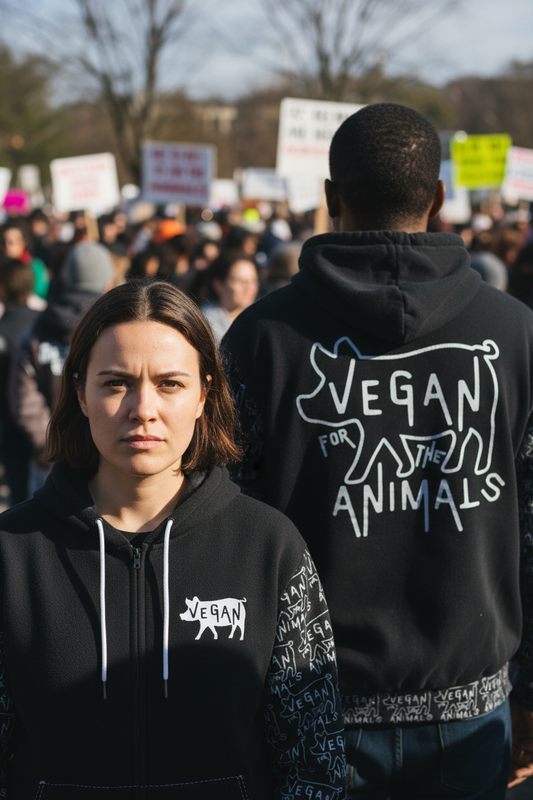 VEGAN FTA Heavy Fleece Zip Up Hoodie