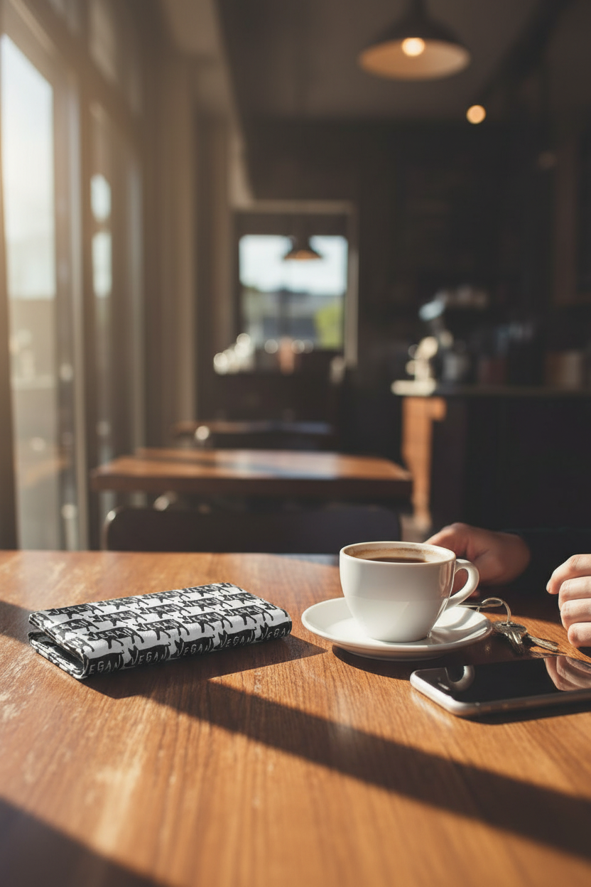 VEGAN Faux Leather Foldable Wallet