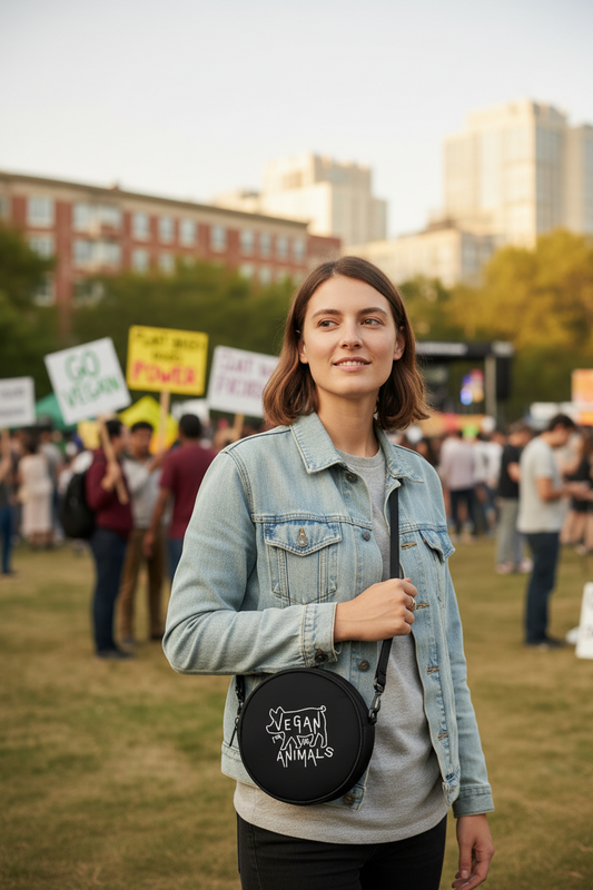VEGAN For The Animals Satchel Bag