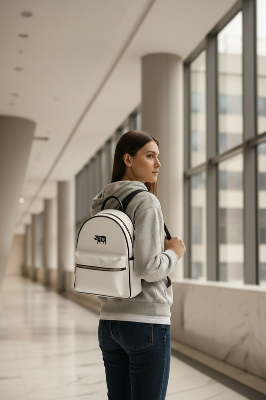 VEGAN Faux Leather Designer Backpack