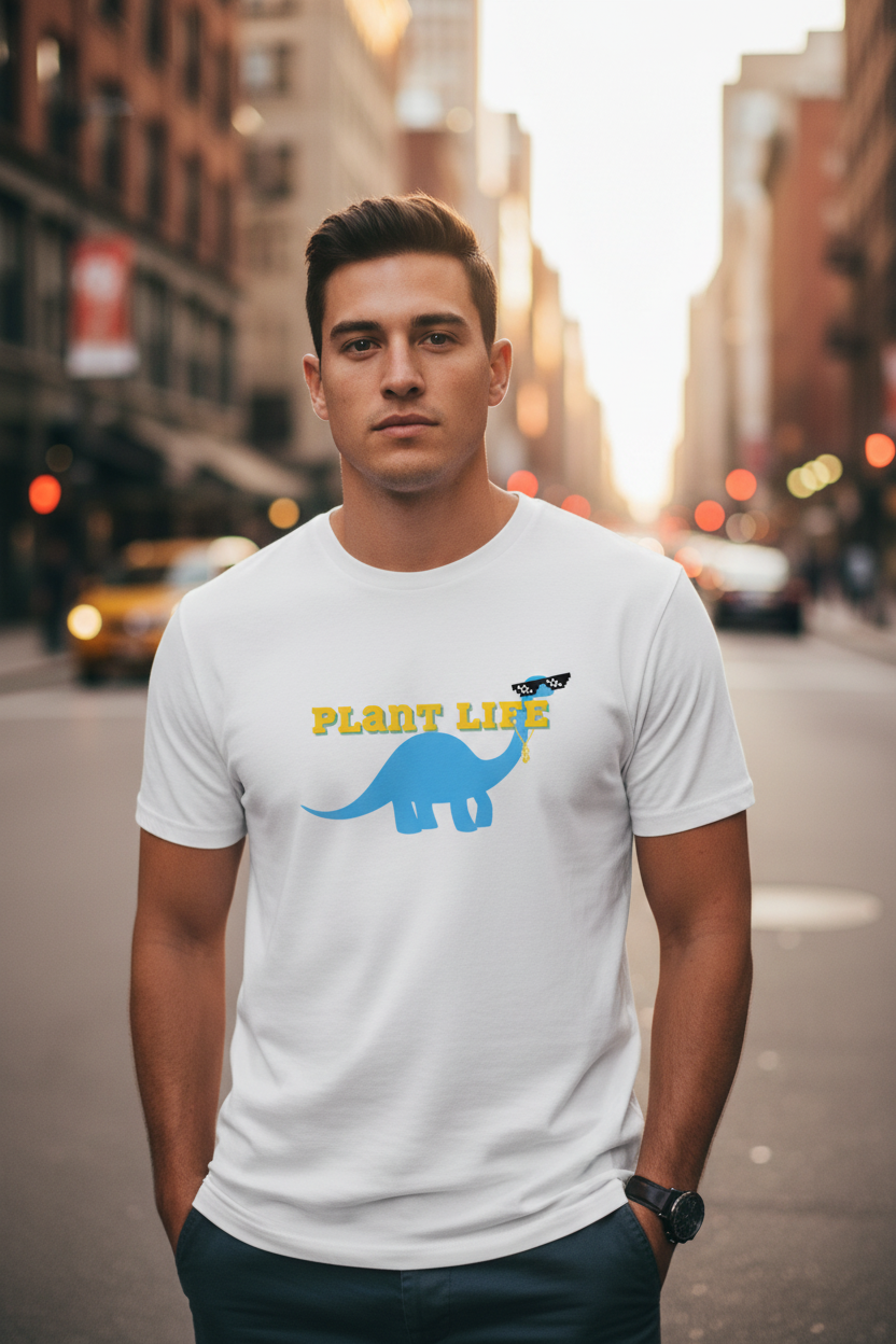 White Plant Life Tee Redo