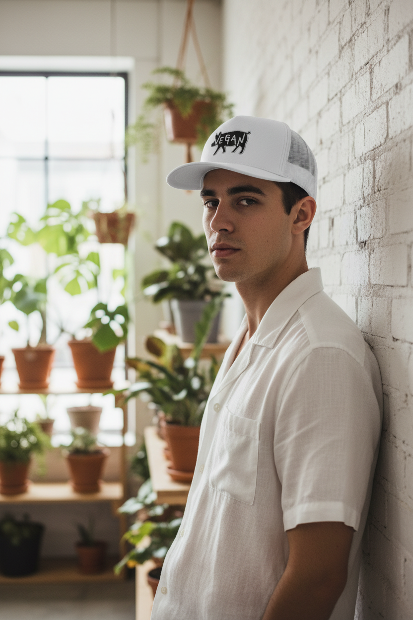 White Trucker Cap