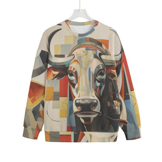 Vegan Unisex Drop-shoulder Knitted Fleece Christmas Sweater