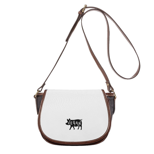 VEGAN Faux Leather Tambourin Bag With Single Strap