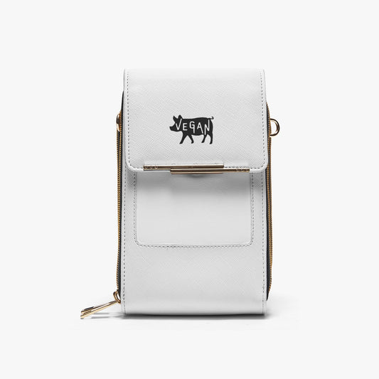 VEGAN Faux Leather Mobile Phone Chest Bag