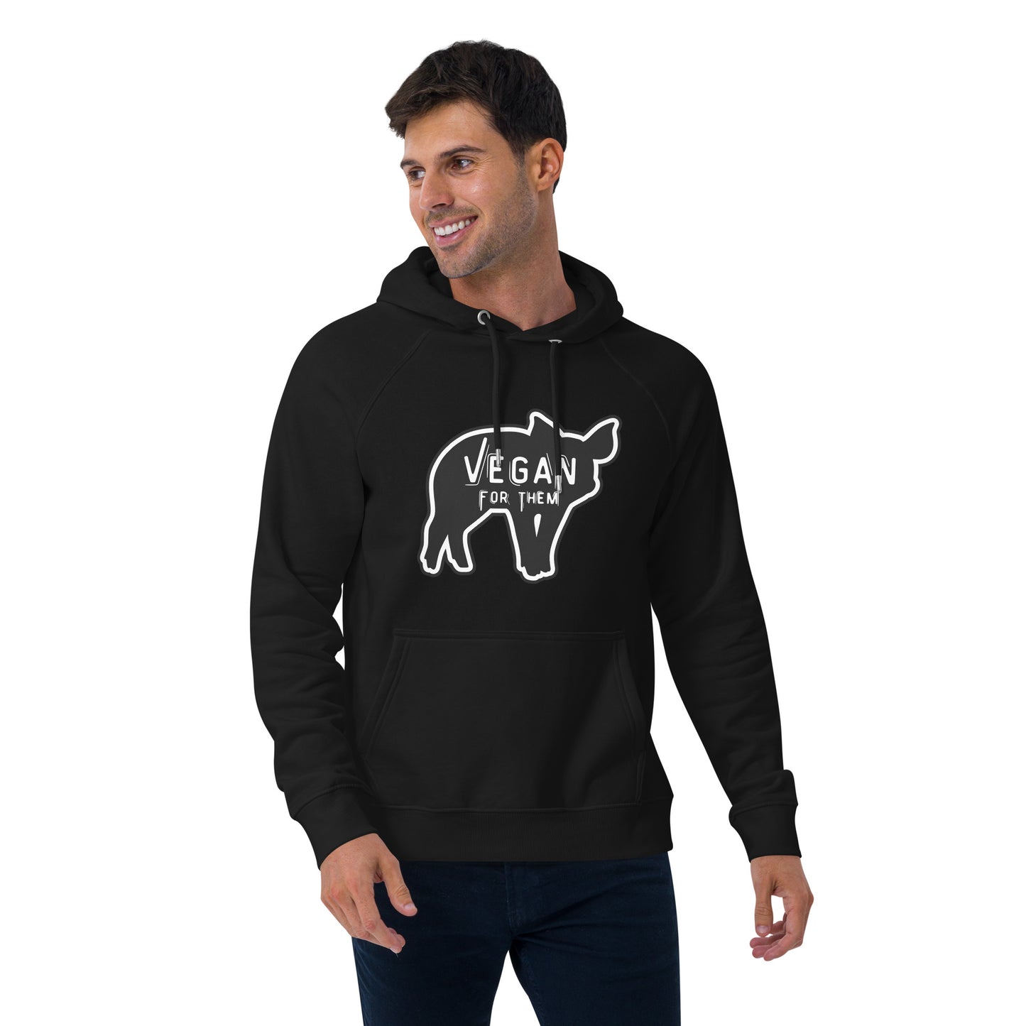 VEGAN For Them Unisex Eco Raglan Hoodie