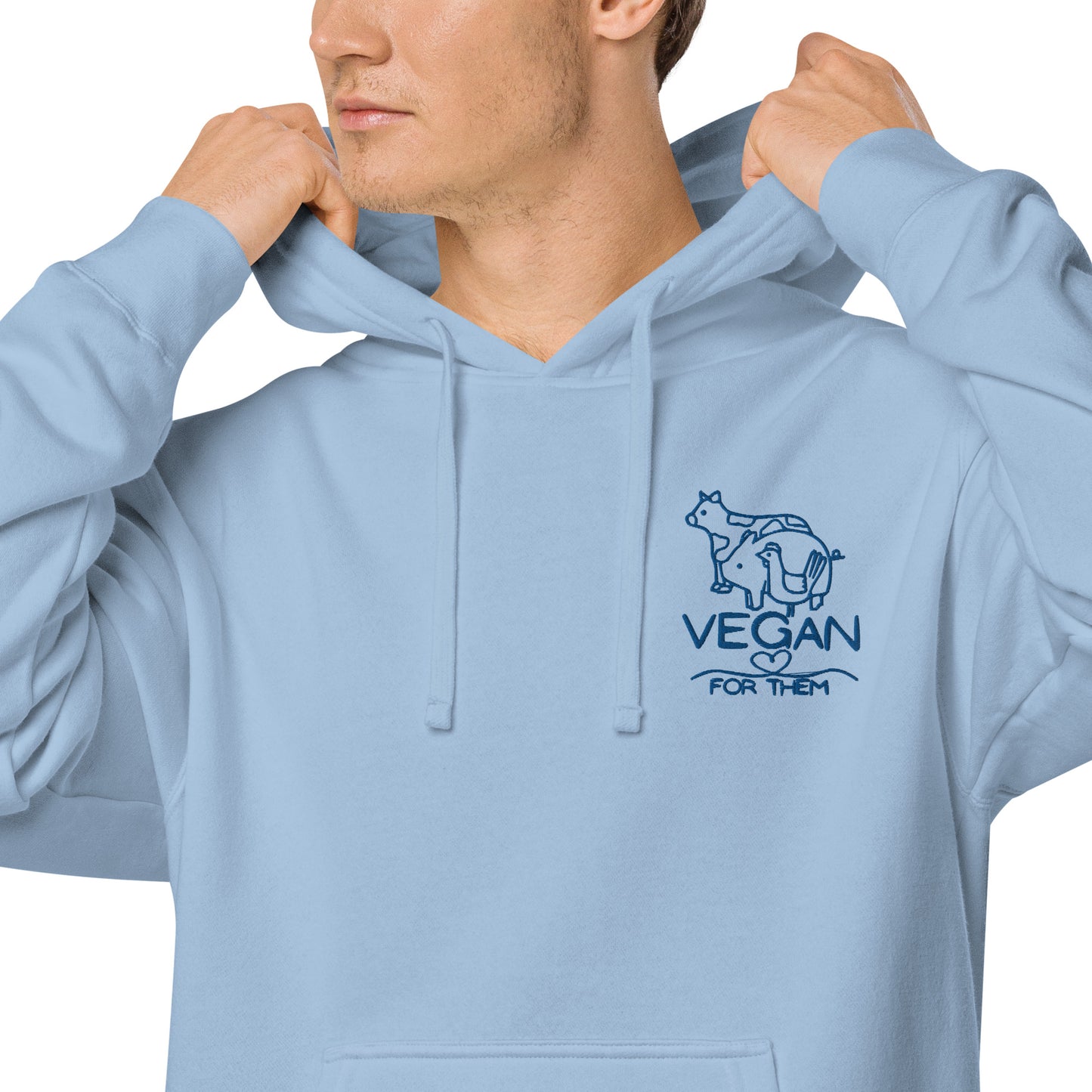 VEGAN For Them Unisex Pigment-Dyed Hoodie