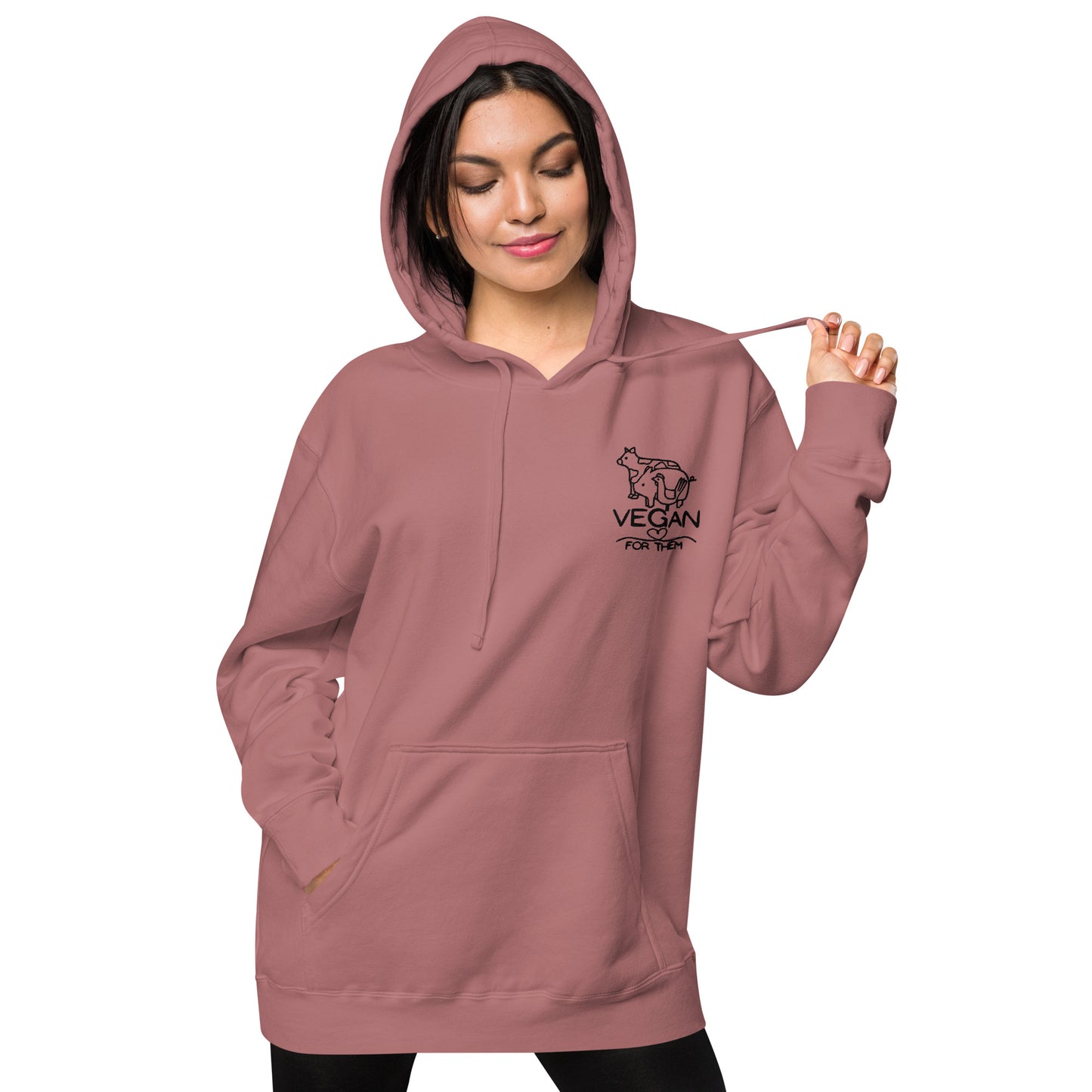 VEGAN For Them Unisex Pigment-Dyed Hoodie