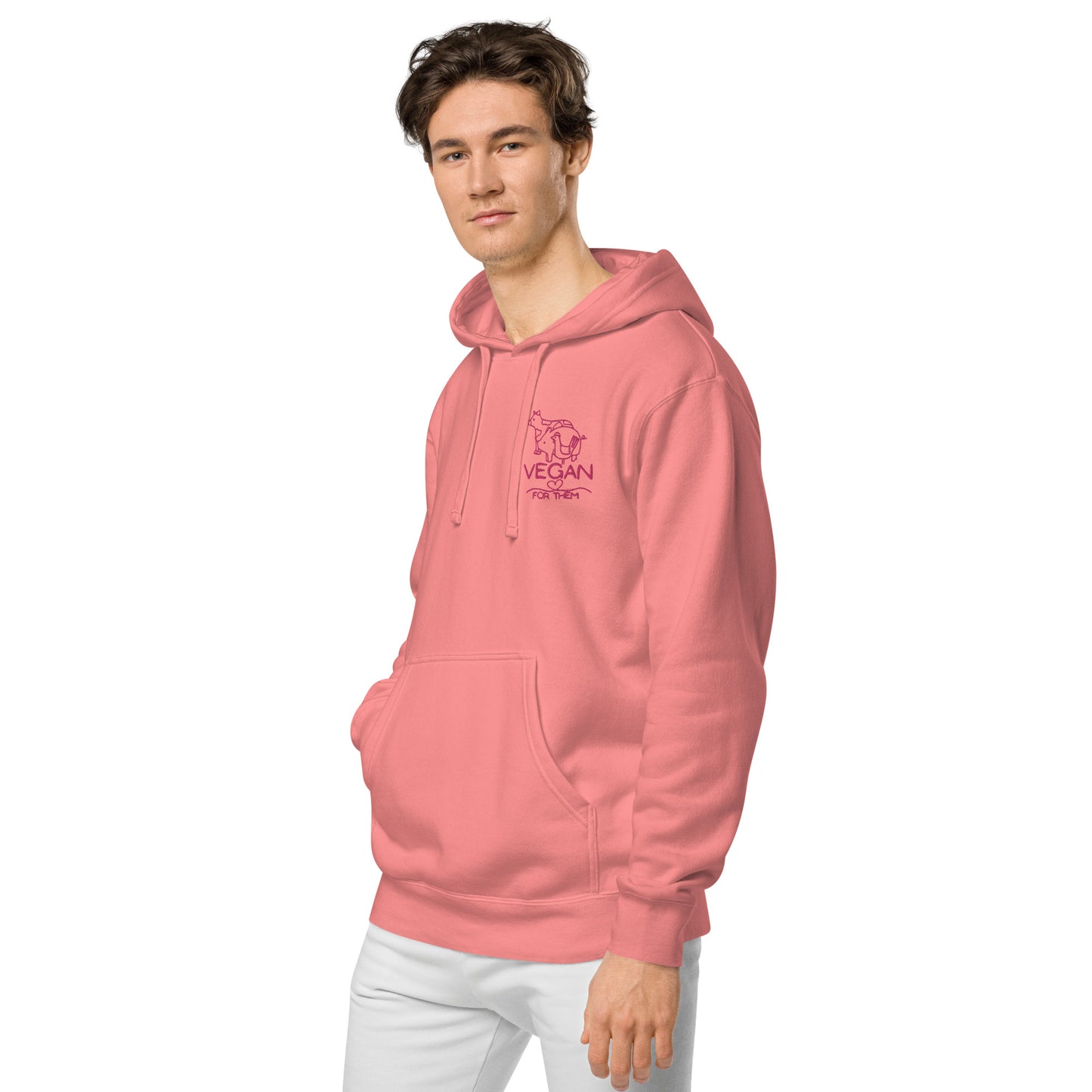 VEGAN For Them Unisex Pigment-Dyed Hoodie