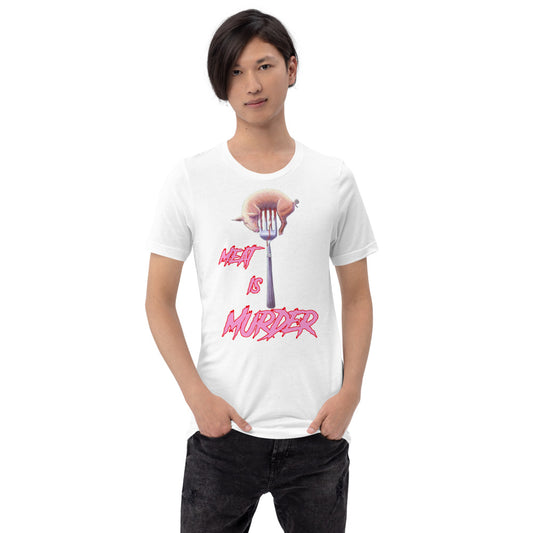 Vegan Short-Sleeve Unisex T-Shirt " Meat Is Murder"